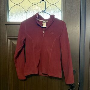 The North Face Burgundy Fleece Jacket